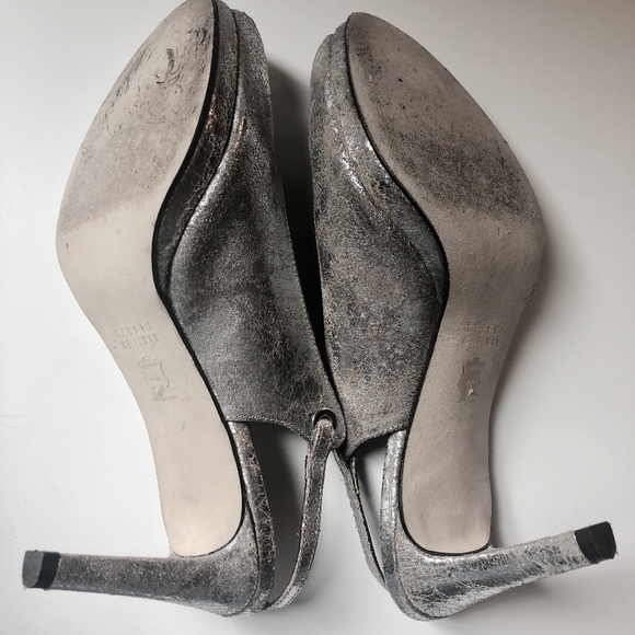 Stuart Weitzman Embossed Metallic Pumps 8.5 - Picture 3 of 3